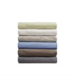 Pemberly Row Polyester Knitted Micro Fleece Solid Textured Heated Blanket - Gray