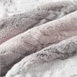 Pemberly Row Polyester Oversized Faux Tip Dye Heated Throw in Blush Pink/Gray