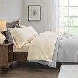 Pemberly Row Polyester Micro Fleece Solid Sheet Set in Ivory