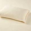 Pemberly Row Polyester Micro Fleece Solid Sheet Set in Ivory