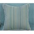 Pemberly Row Coastal Fabric Sleeper Sofa in Turquoise Finish