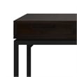 Pemberly Row Solid Hardwood Modern Industrial 60 inch Wide Desk in Hickory Brown