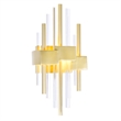 Pemberly Row Modern Integrated LED Metal Wall Sconce in Satin Gold