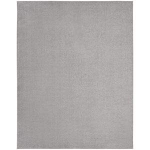 Pemberly Row Contemporary 8' x 11' Outdoor Rug in Silver Gray