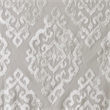 Pemberly Row Knitted Jacquard Damask Total Blackout Grommet Top Curtain Panel