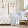 Pemberly Row Cozy Soft Cotton Flannel Printed Sheet Set in Gray Sloths Full