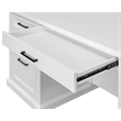 Pemberly Row Modern Wood Executive Desk Office Desk Fully Assembled White
