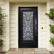 Pemberly Row Polyurethane Exterior Door with Left-Hand Single Inward in Espresso