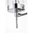 Pemberly Row 3-Light Iron & Glass Bath Sconce in Chrome/Clear