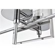 Pemberly Row 3-Light Iron & Glass Bath Sconce in Chrome/Clear