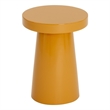Pemberly Row Contemporary Concrete End Table - Small - Caramel