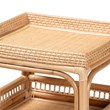 Pemberly Row Contemporary Bohemian Natural Finish Rattan End Table