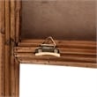 Pemberly Row Bohemian Dark Brown Rattan King Size Standalone Headboard