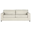Pemberly Row Polyester Fabric 3-Seater Sofa in Chiffon Natural