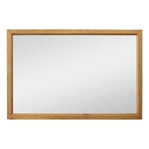 Pemberly Row 60&quot Mirror With an Oak Wood Frame in a Natural Finish