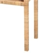 Pemberly Row Light Honey Rattan and Acacia Wood Console Table