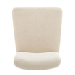 Pemberly Row Fabric Low-Back Dining Chair in Beige (Set of 2)