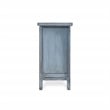 Pemberly Row 4-Door Reclaimed Pine Wood Blue Sideboard Buffet