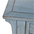 Pemberly Row 4-Door Reclaimed Pine Wood Blue Sideboard Buffet