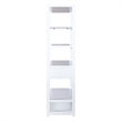 Pemberly Row Contemporary East End Wood Accent Bookcase in White