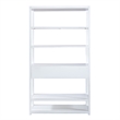 Pemberly Row Contemporary East End Wood Accent Bookcase in White