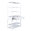 Pemberly Row Contemporary East End Wood Accent Bookcase in White