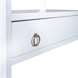 Pemberly Row Contemporary East End Wood Accent Bookcase in White
