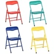 Pemberly Row Modern Colorful Kids Set - One Table and 4 Chairs