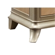Pemberly Row Wood Console Cabinet in Natural Oak Sunburst and Taupe Champaign