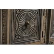 Pemberly Row 3-drawer 3-door Solid Wood Sideboard in Beige/Black
