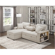 Pemberly Row Modern Boucle Sectional with Left Chaise in Beige
