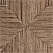 Pemberly Row Contemporary Japandi Natural Seagrass Coffee Table