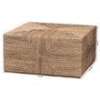 Pemberly Row Contemporary Japandi Natural Seagrass Coffee Table