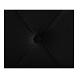 Pemberly Row Modern Solid Wood Tufted Velvet King Bed in Black