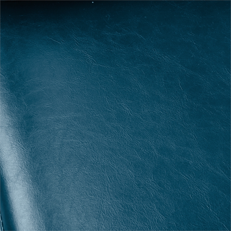 Pemberly Row Armchair Stainless Steel Frame Love Seat & Accent Chair in Blue