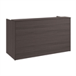 Pemberly Row 72W x 30D Reception Desk w/ Drawers in Storm Gray - Engineered Wood