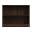 Pemberly Row Small 2 Shelf Bookcase in Black Walnut - Engineered Wood