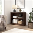Pemberly Row Small 2 Shelf Bookcase in Black Walnut - Engineered Wood