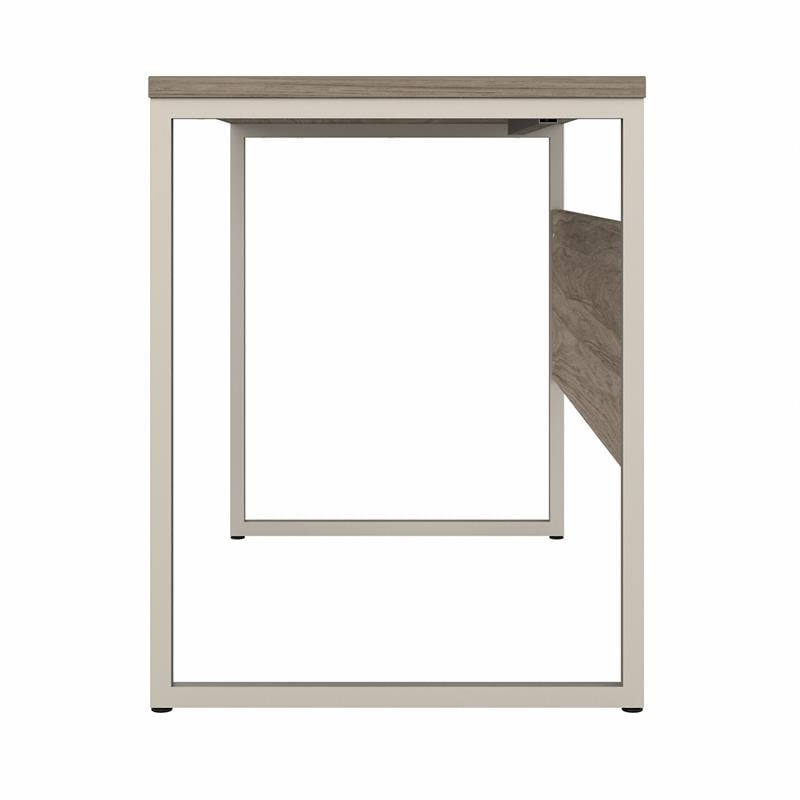 Pemberly Row 48W x 24D Computer Table Desk in Modern Hickory - Engineered Wood