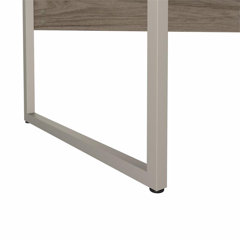 Pemberly Row 48W x 24D Computer Table Desk in Modern Hickory - Engineered Wood
