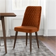 Pemberly Row Mid Century Modern Solid Wood Walnut 7 Piece Furniture Set