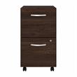 Pemberly Row 2 Drawer Mobile File Cabinet in Black Walnut - Engineered Wood