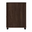 Pemberly Row 2 Drawer Mobile File Cabinet in Black Walnut - Engineered Wood