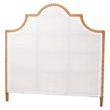 Pemberly Row Bohemian Light Honey Rattan King Size Standalone Headboard