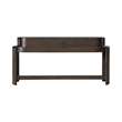 Pemberly Row 4 Piece Set of Console Bar Table & Console Stools in Coffee Bean