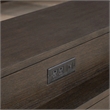 Pemberly Row 4 Piece Set of Console Bar Table & Console Stools in Coffee Bean