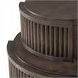 Pemberly Row 4 Piece Set of Console Bar Table & Console Stools in Coffee Bean