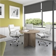 Pemberly Row 42W Round Conference Table in Modern Hickory - Engineered Wood
