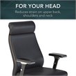Pemberly Row High Back Contemporary Faux Leather Executive Chair in Black
