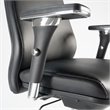 Pemberly Row High Back Contemporary Faux Leather Executive Chair in Black